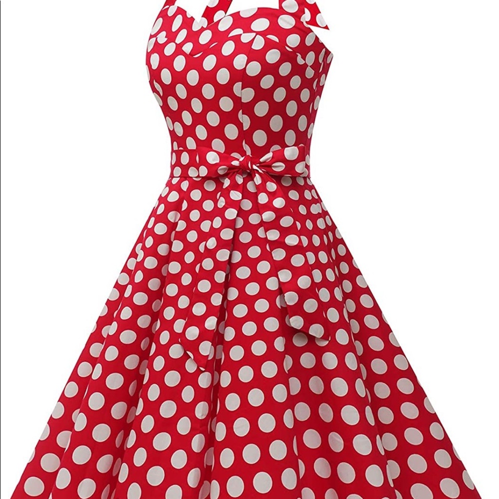 Rockabilly Red Polka Dot Dress